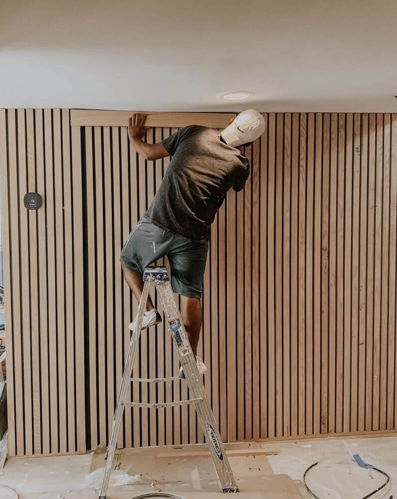 Carpentry trim and woodwork project